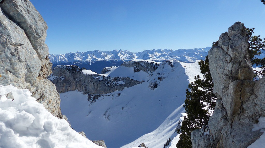 Au débouché du couloir W.