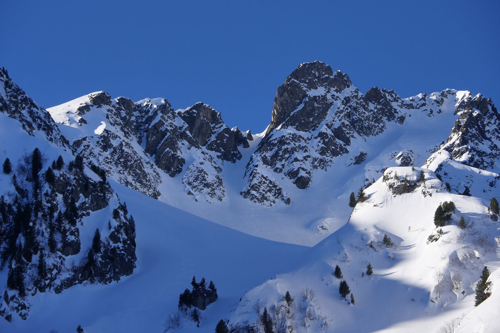 #4 Des traces au couloir de la Cristallière. Des traces au couloir de la Cristallière.