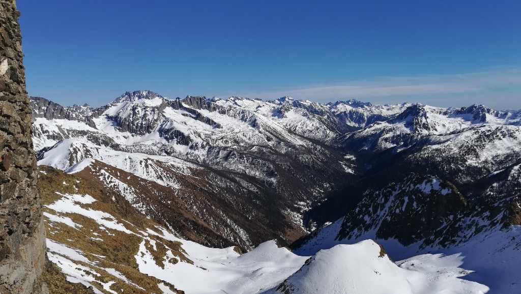 Le vallon de montée, bien enneige