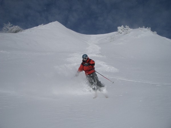 #1 Col des Banettes : Christophe casqué...dans une excellente poudreuse Col des Banettes : Christophe casqué...dans une excellente poudreuse