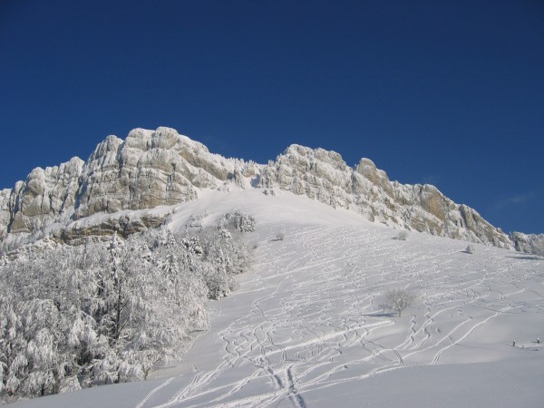 #2 Petit Som : La face ouest du Petit Som depuis le col de la Ruchère Petit Som : La face ouest du Petit Som depuis le col de la Ruchère