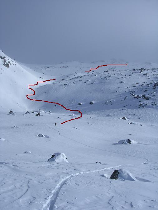 #1 Itinéraire partie superieur : Itinéraire de montée, descendre comme on veut. Itinéraire partie superieur : Itinéraire de montée, descendre comme on veut.