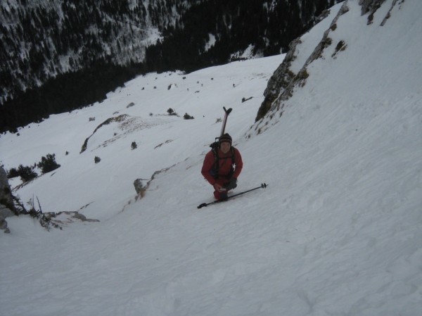 #1 couloir des Lances : ça commence à pencher couloir des Lances : ça commence à pencher