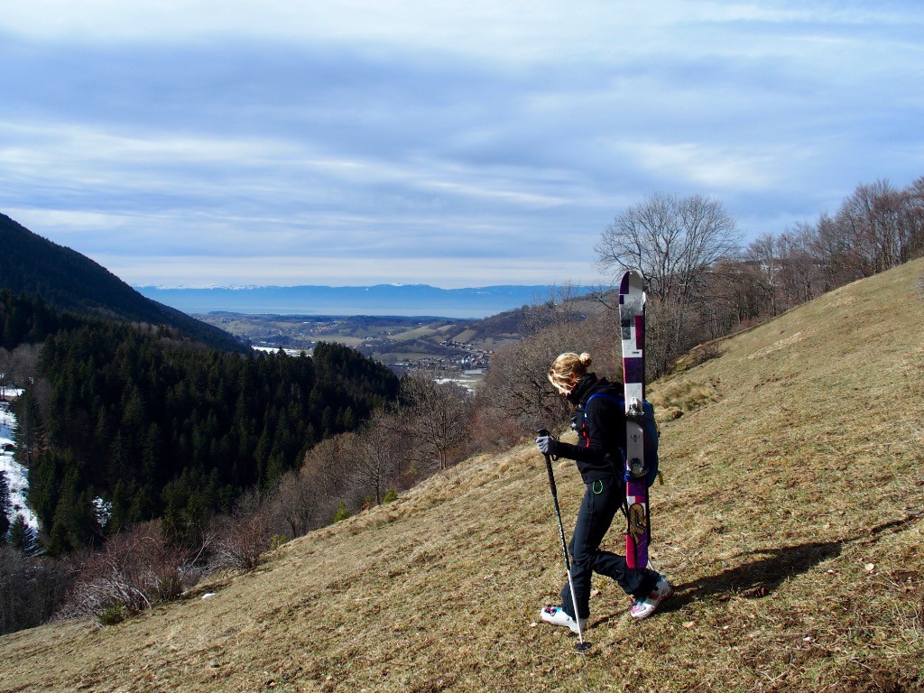 70 m de descente sans neige, pas de quoi se plaindre !