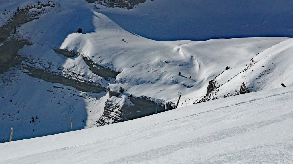 L'accès bien gardé au vallon des Aiguilles