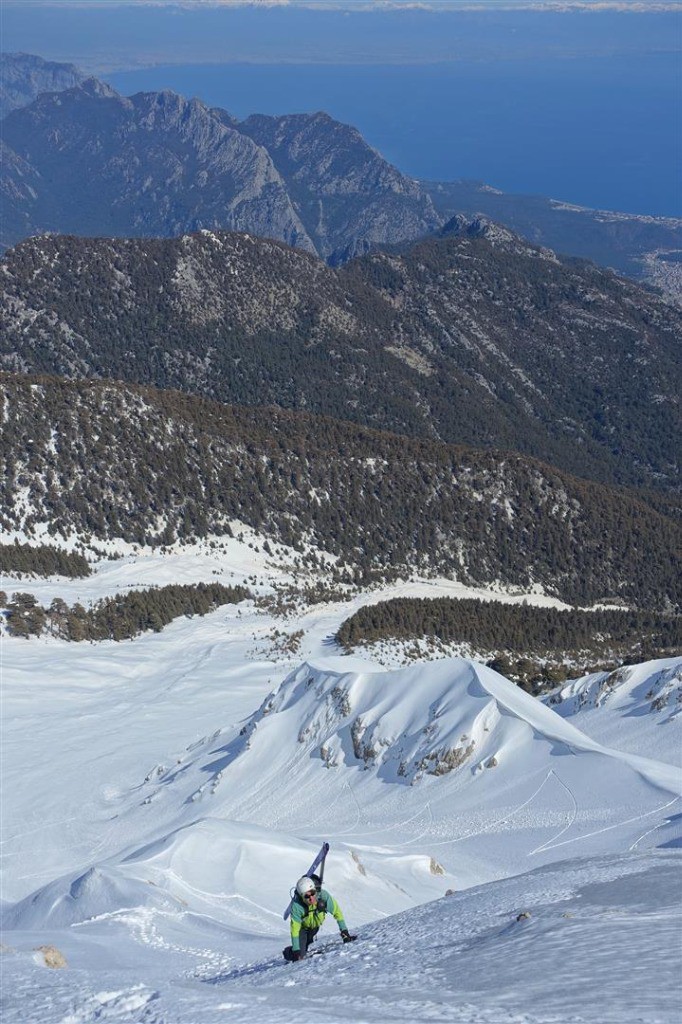 J5 : passage en glace versant NE du Tahtali