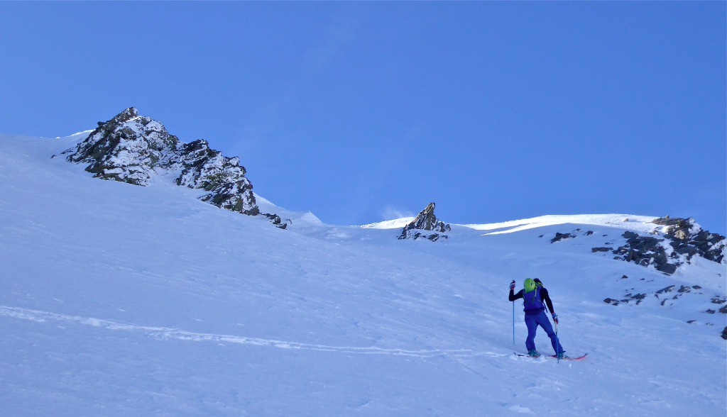 Arrivée sur la crête