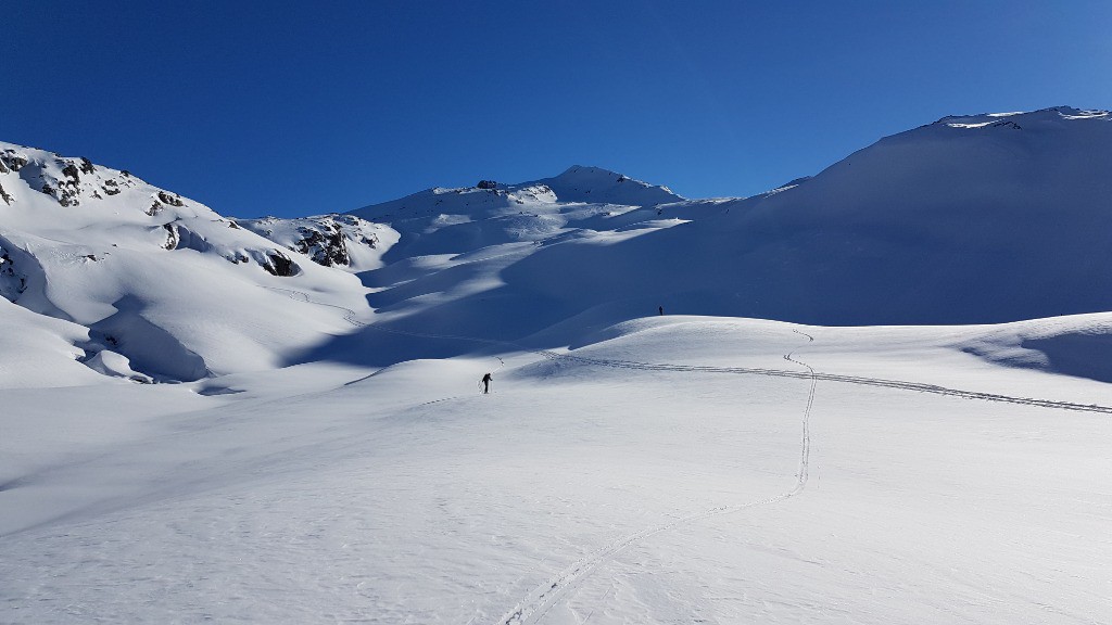 Super ski en descendant de la Laisse