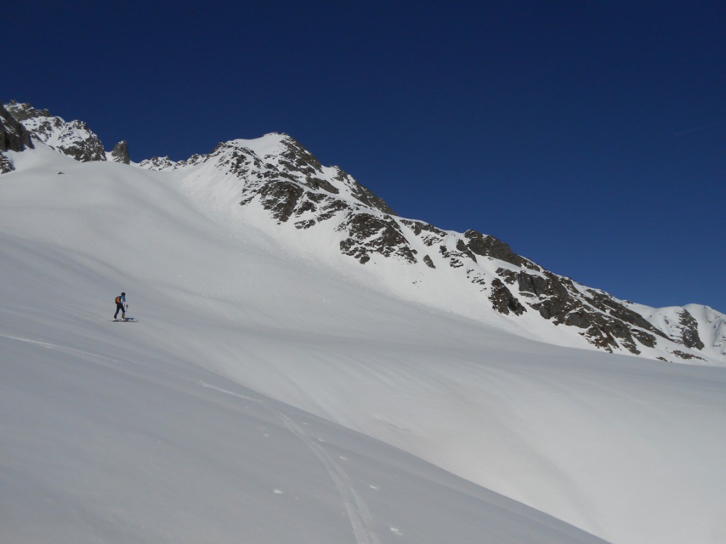 Arnaud a l'attaque du col du Villonet