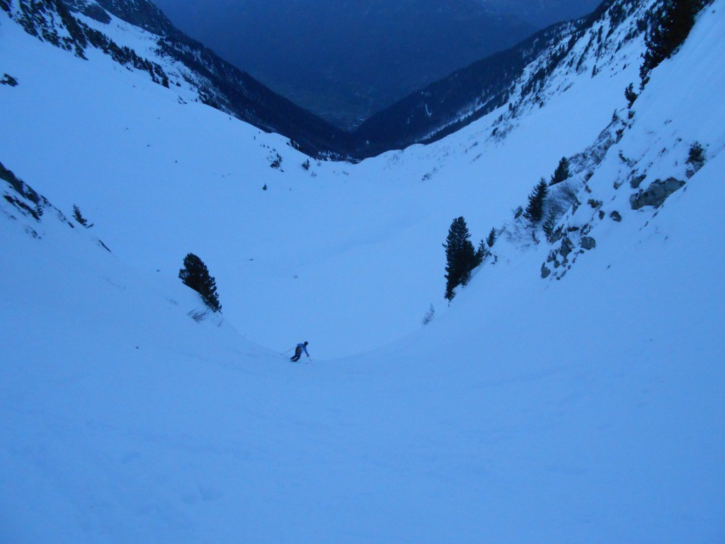 Dernière descente, excellente au début puis beaucoup moins ensuite...