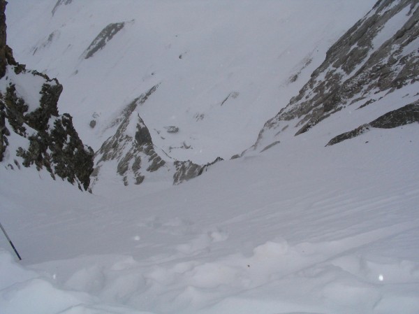 #4 Arrivée au col : Descente possible sur la combe de Blonnière Arrivée au col : Descente possible sur la combe de Blonnière