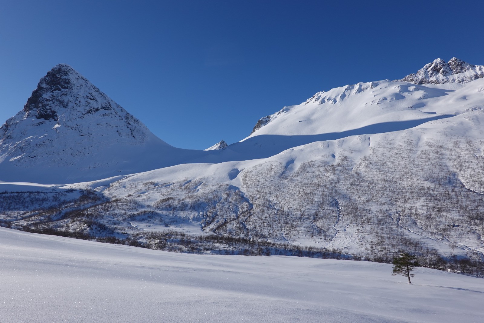 #21 La course de l La course de l'après-midi vers le Trollvatnet situé à droite du Langhornet