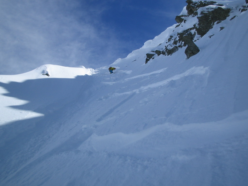 Depart couloir Nord Pic de la Pierre