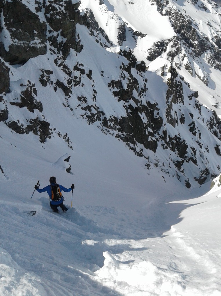 Début de descente depuis le Pic de la Pierre