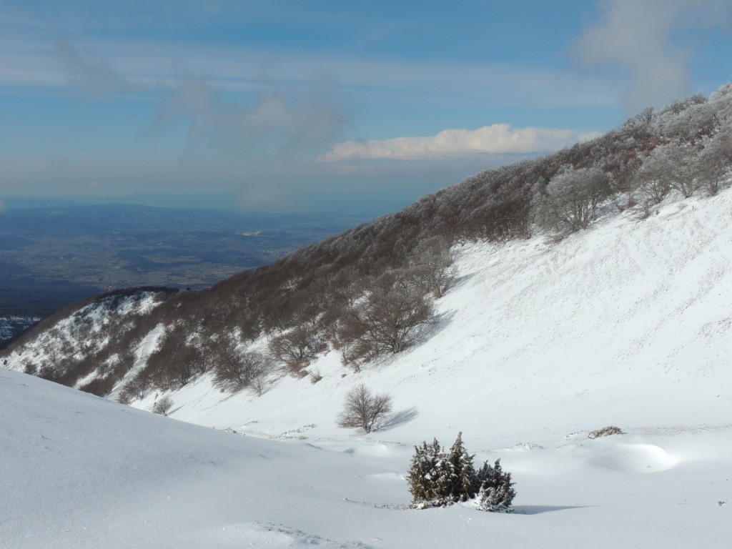 Le point bas en versant sud au noeud du Y