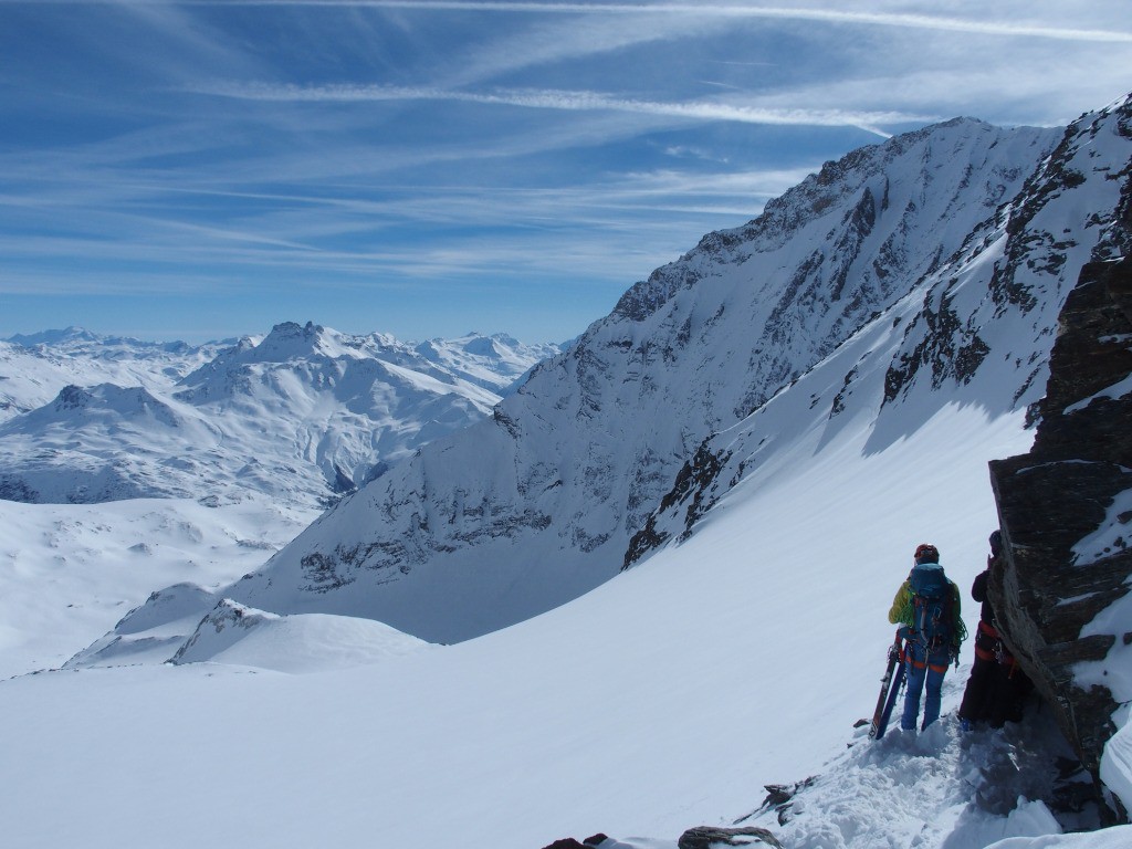 Depuis le col de Labby, vue sur le glacier de la Mahure