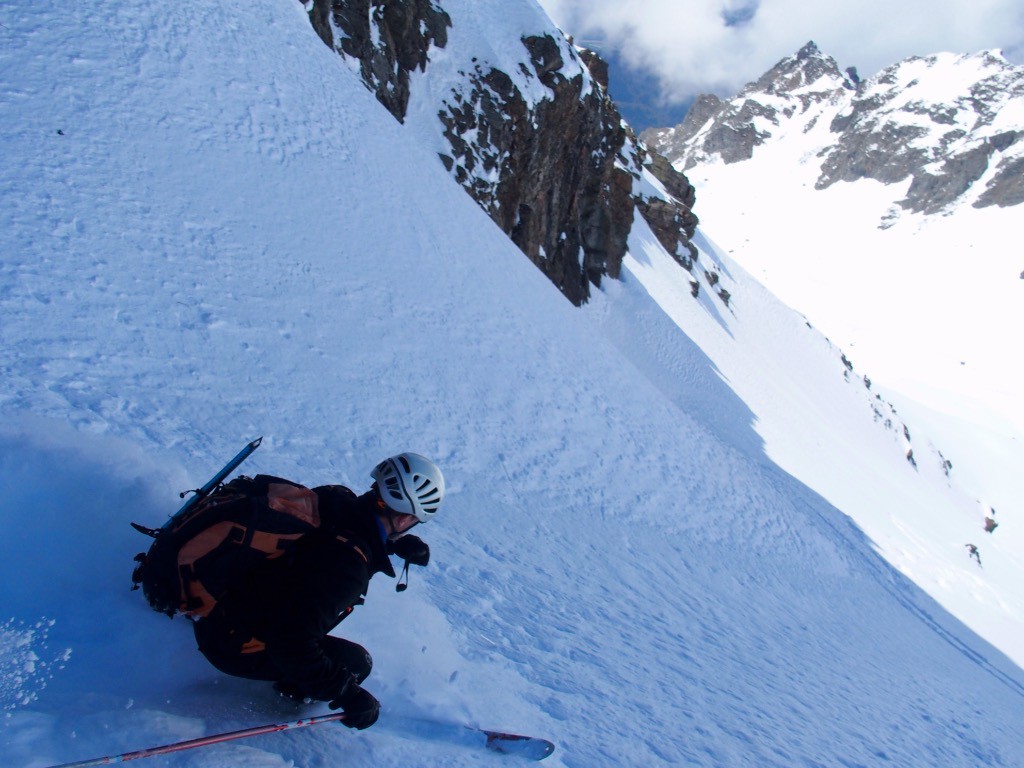 dans le cône du couloir