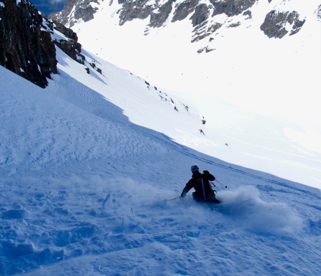 dans le cône du couloir