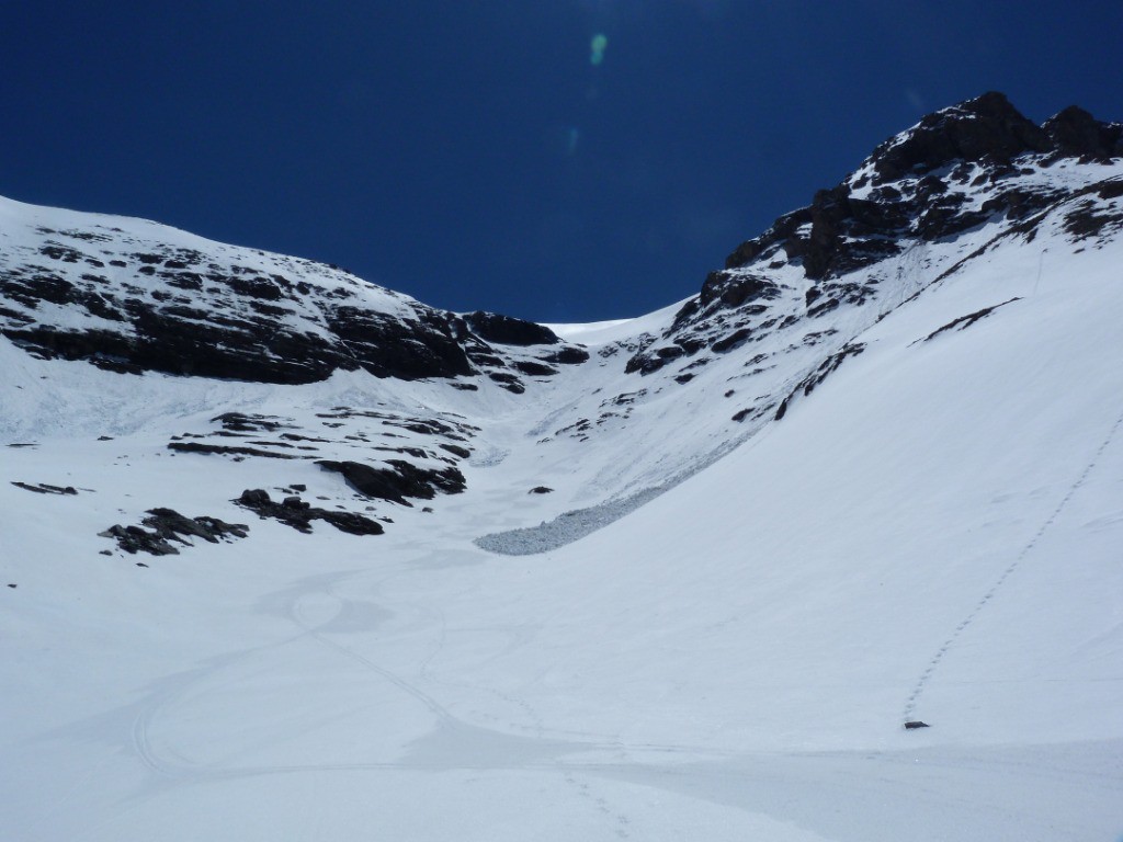 Le fameux passage pour accéder au glacier du Lamet... 