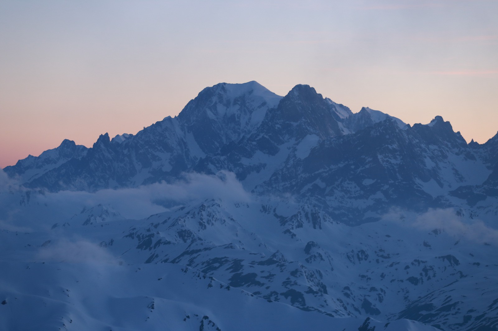 #16 Mont Blanc au coucher Mont Blanc au coucher
