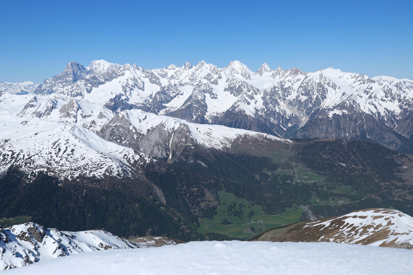 Le Massif du Mont Blanc, juste en face encore...