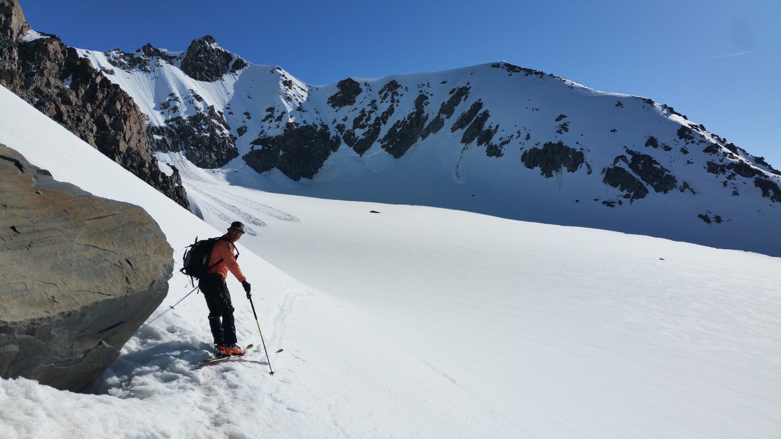 La face Ouest du dôme de Polset. Bonnes conditions