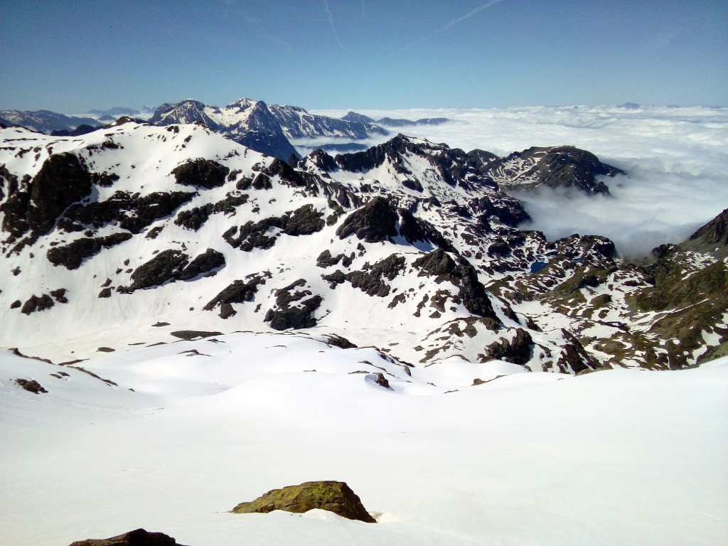 descente de la Grande Lance sur la Pra