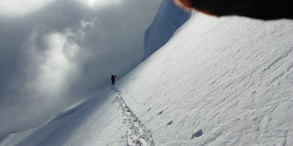 #5 Dans la grande traversée en Face N du Maudit Dans la grande traversée en Face N du Maudit