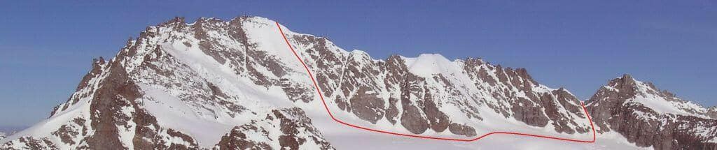 #2 Le cote un peu moins frequente du GrandPa, avec la remintee au col de Montandayne a droite Le cote un peu moins frequente du GrandPa, avec la remintee au col de Montandayne a droite