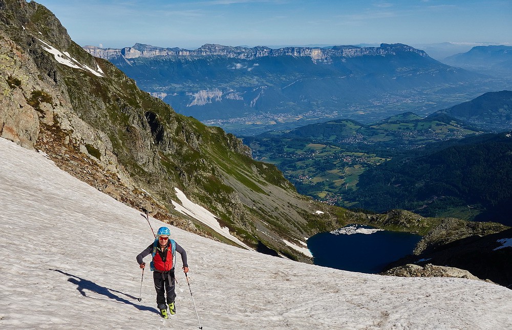 La neige, le ciel bleu, le sourire...