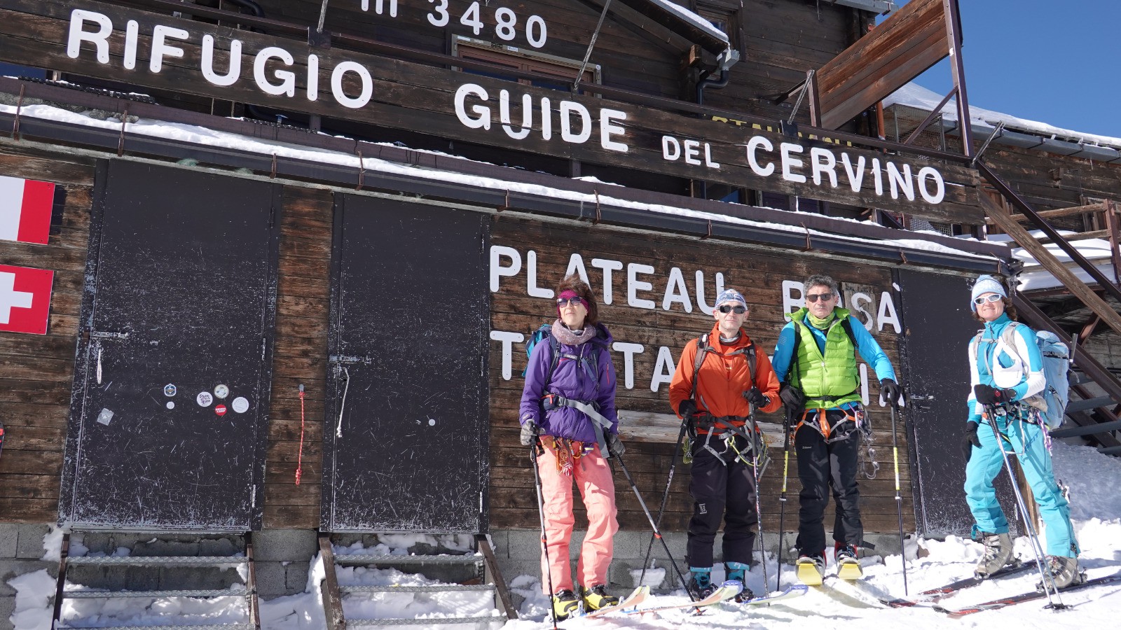 #1 L L'équipe au départ du refuge samedi