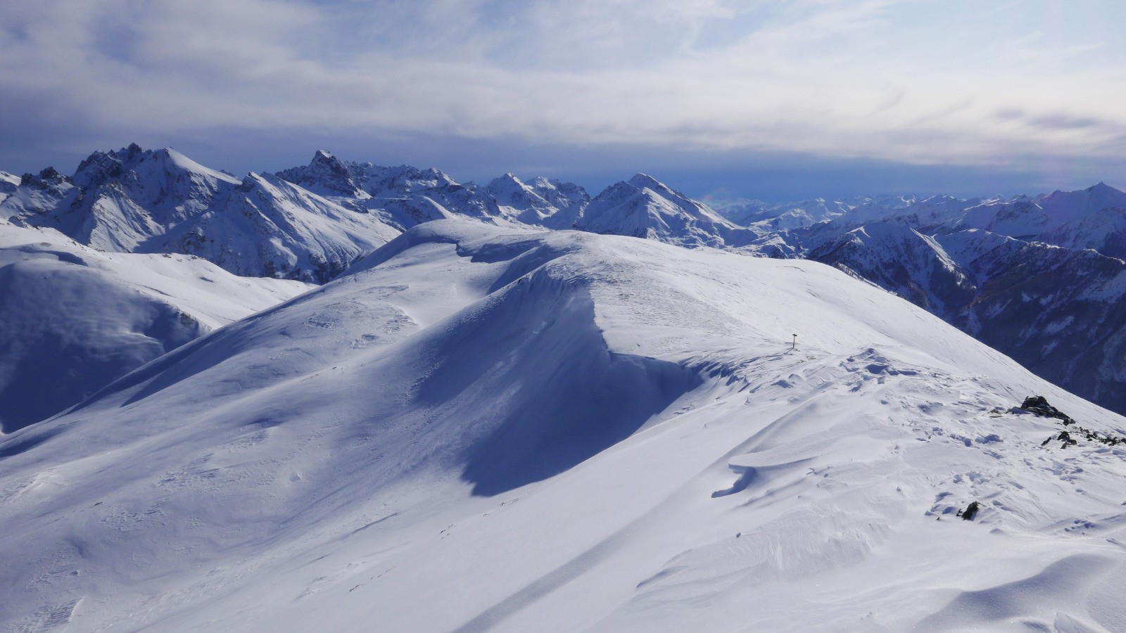 Vers le sud: toujours pas beau.