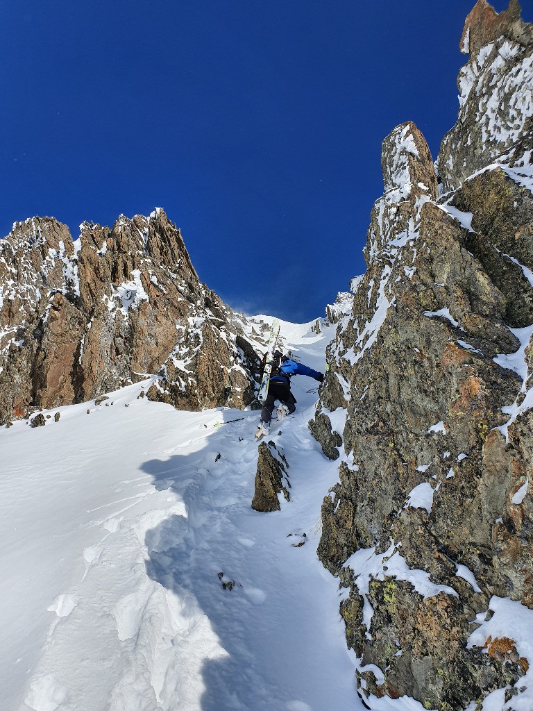 Mixte facile pour atteindre l'arete