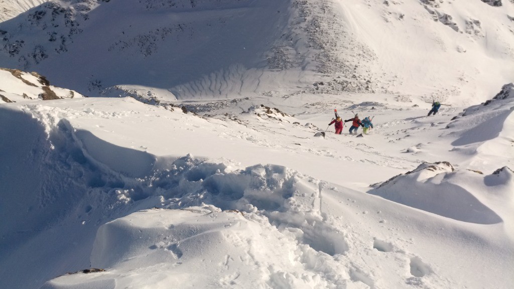 Sur l'arête sud