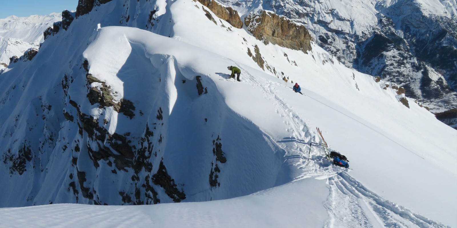 Départ du couloir.