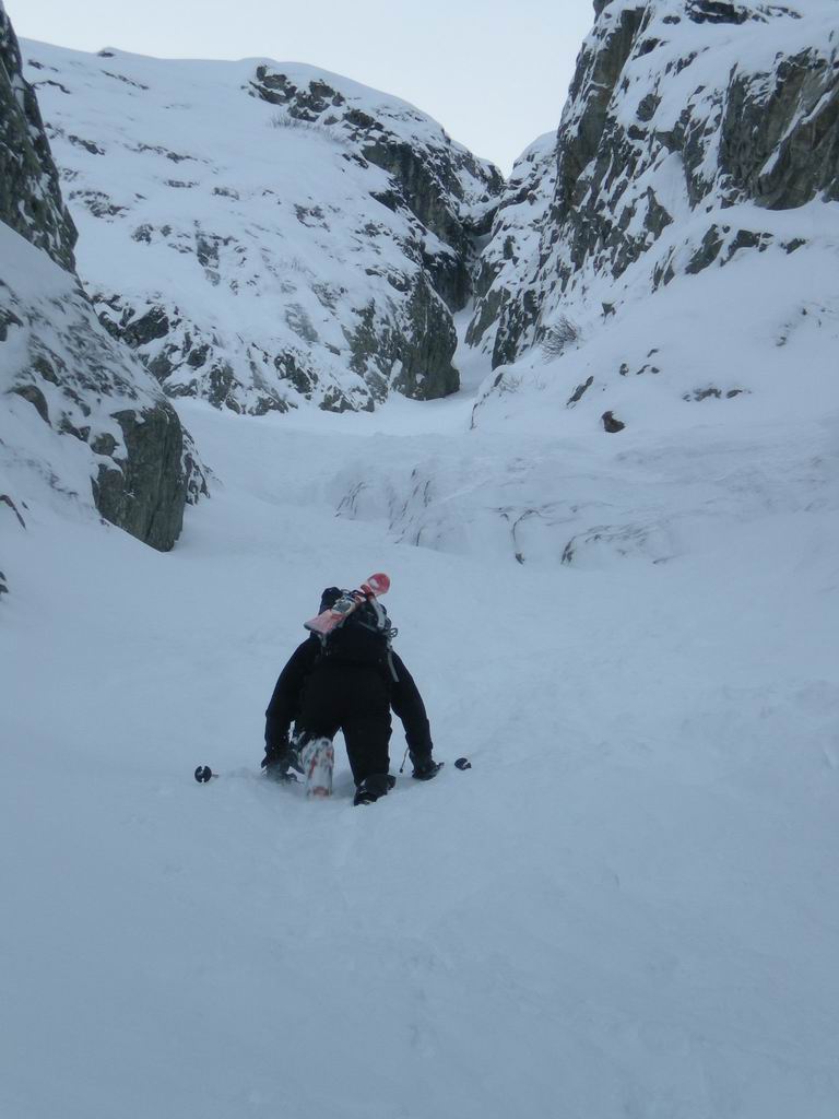 Pointes du Mouchillon : Le premier ressaut est bien comblé.