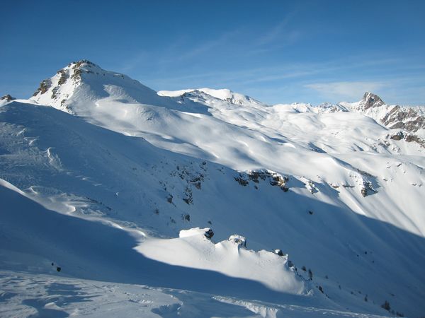 #3 Pinfol - Vautisse : Petit coup d Pinfol - Vautisse : Petit coup d'oeil sur le cirque. On voit même le Pelvoux qui tente de se cacher