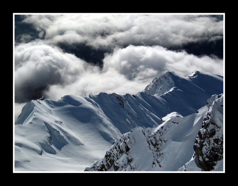 Crête ce la Cavale : Depuis le sommet du coiro, la sculpturale crête de la Cavale