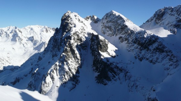 Tour du grand Replomb : joli couloir réalisé aujourd'hui par Tomtom et Benji !