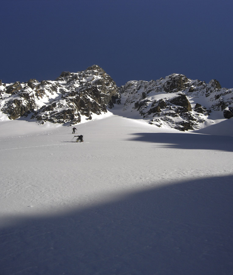 #4 Pied du couloir : enfin on entame le début du commencement du bousin, après 4h00 d Pied du couloir : enfin on entame le début du commencement du bousin, après 4h00 d'approche