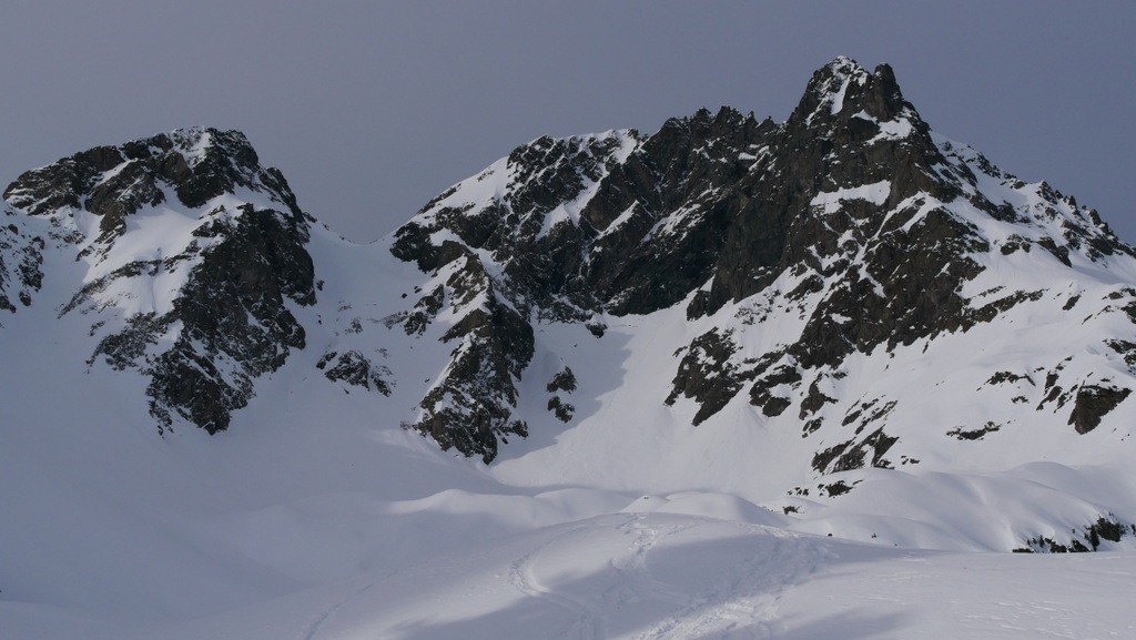 vu sur le Grand Pic et Croix de Belledonne avant d'arriver au lac