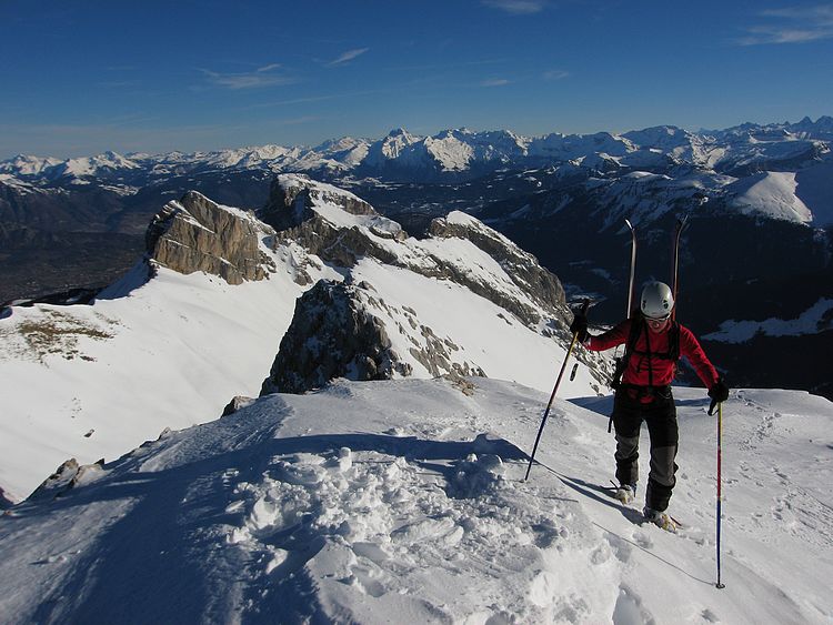 #3 Pointe Blanche : Val arrive au sommet Pointe Blanche : Val arrive au sommet