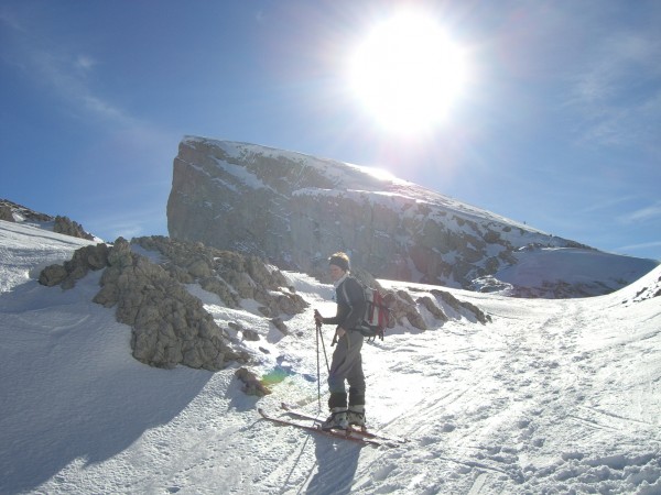 #1 Grand Veymont : Toitoine sous le soleil à la sortie du couloir. Grand Veymont : Toitoine sous le soleil à la sortie du couloir.