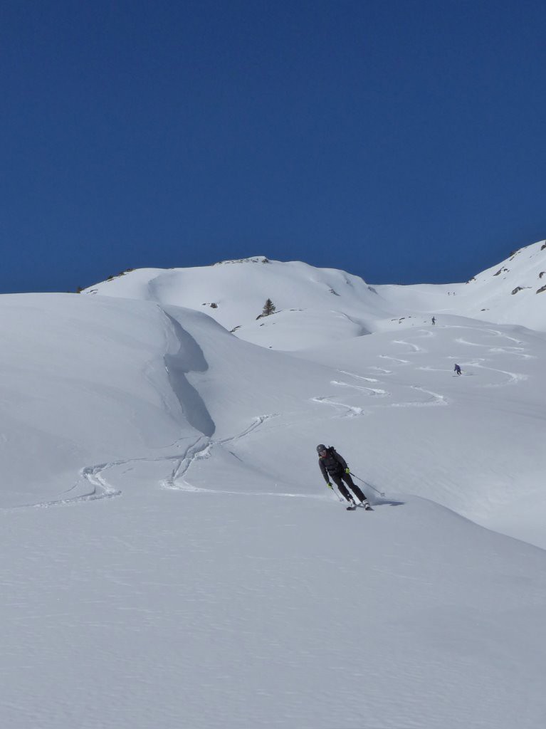 Le bonheur à skier cette Lognane :)