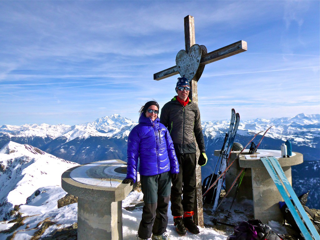 Sylvie et Julien bien content d'être au sommet :)