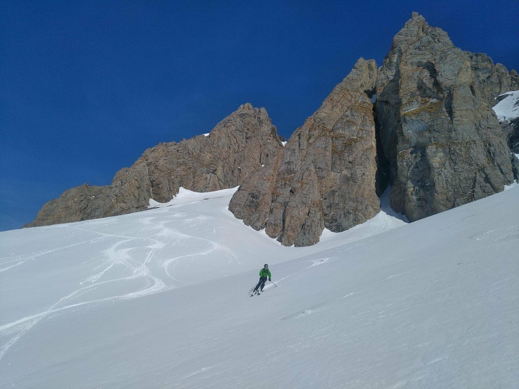 #30 A la sortie du couloir SW du Pellard A la sortie du couloir SW du Pellard