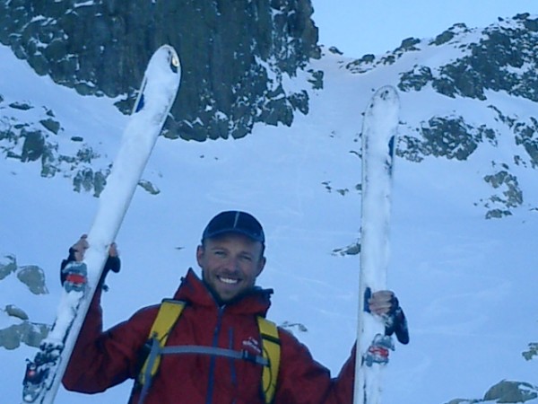#6 couloir : jean chri devant le couloir nord du ritondu couloir : jean chri devant le couloir nord du ritondu