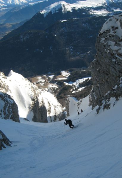 #4 Couloir : La neige est restée froide sur le haut Couloir : La neige est restée froide sur le haut