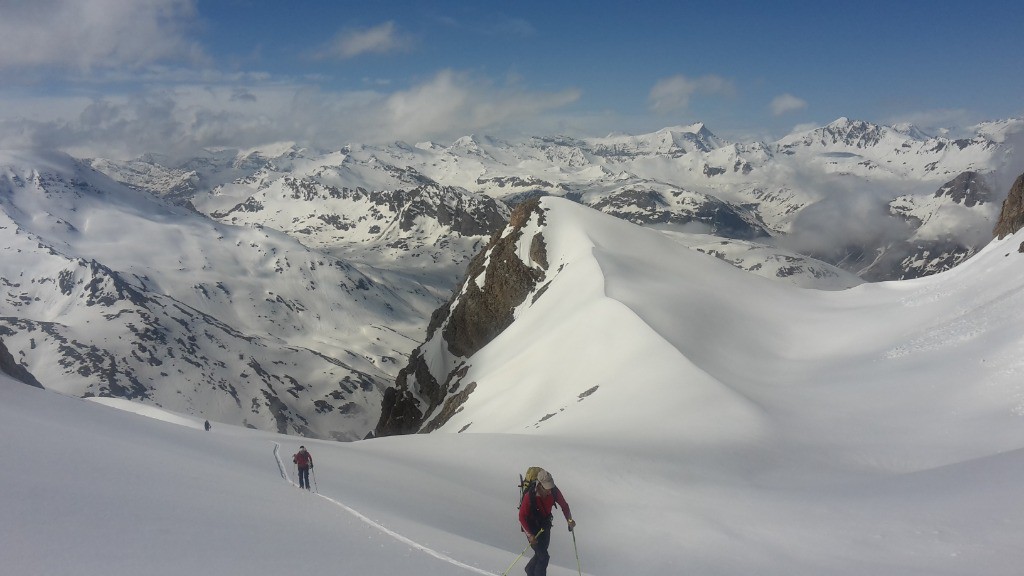 On prend pied sur le glacier du Couart-dessus