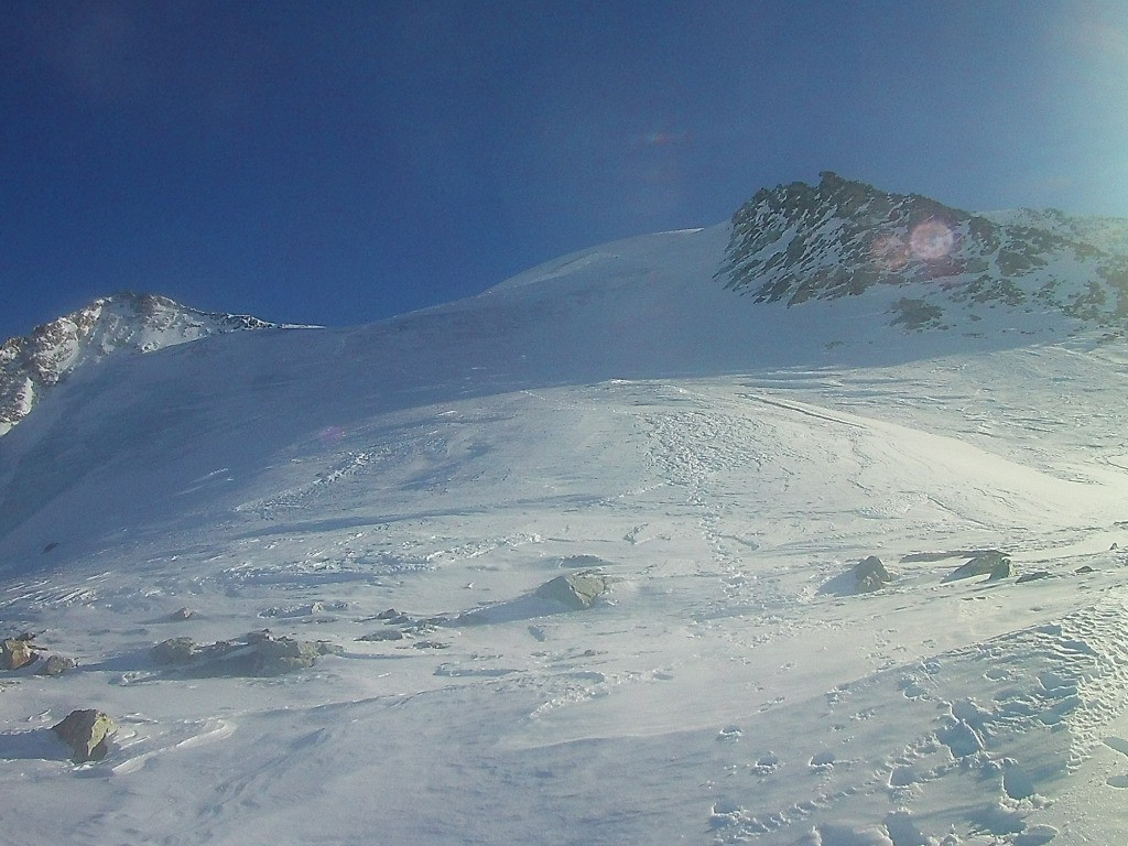 montée au sommet d'été du Mont Blanc du Cheilon